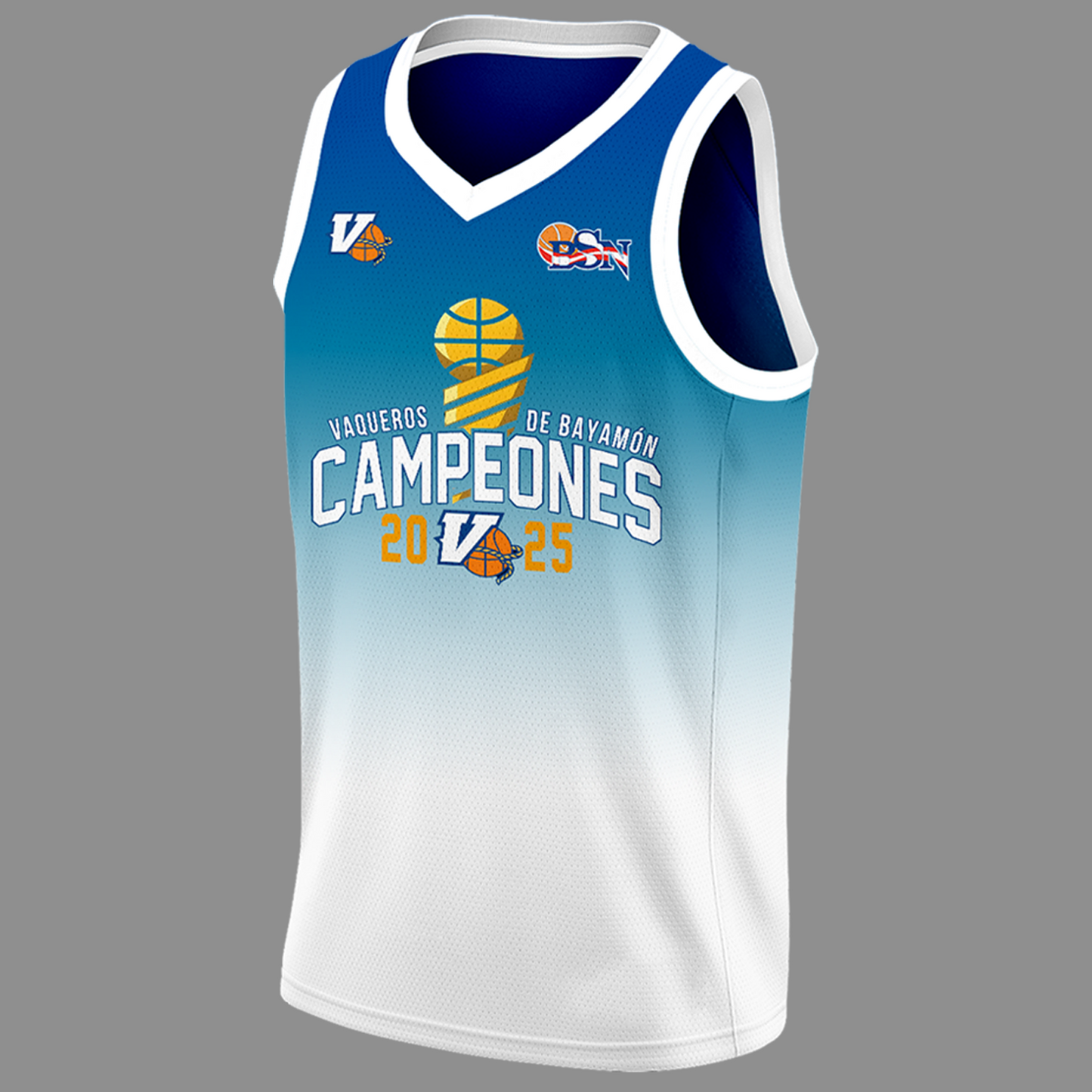 VIP.Vaqueros de Bayamon Champions Baloncesto Superior Nacional 2025 Jersey Basketball