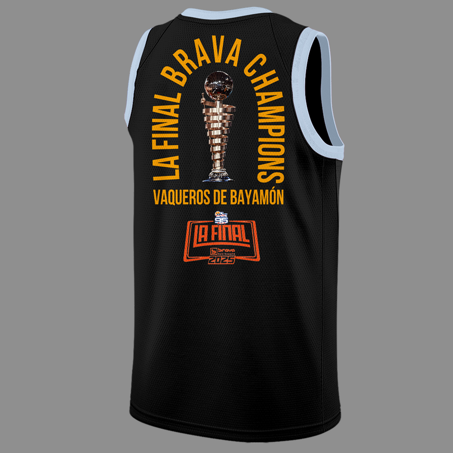 VIP.01.Vaqueros de Bayamon Champions Baloncesto Superior Nacional 2025 Jersey Basketball