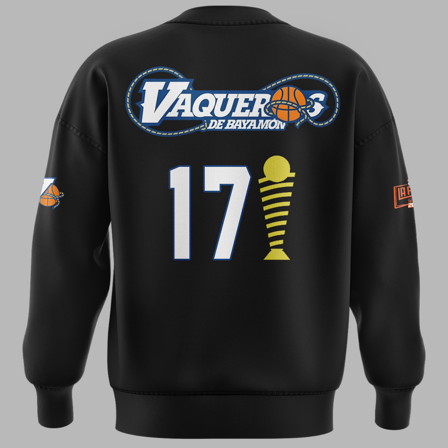 28.Vaqueros de Bayamon Champions Baloncesto Superior Nacional 2025 SWEATSHIRT