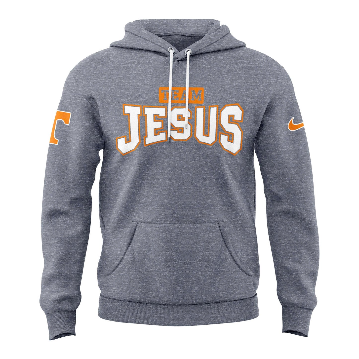 Tennessee Football Team Jesus Grey Hoodie 2025