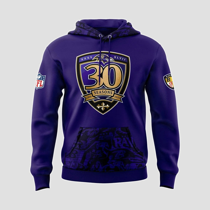Batimore Ravens Forevermore 30 Season Hoodie