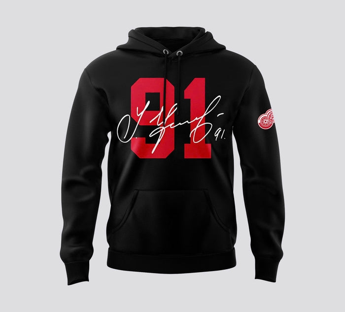 Detroit Red Wings 91 Sergei Fedorov Hoodie V2