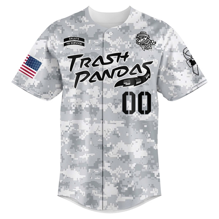 Rocket City Trash PandasMilitary Appreciation Night 2025 Baseball Jersey