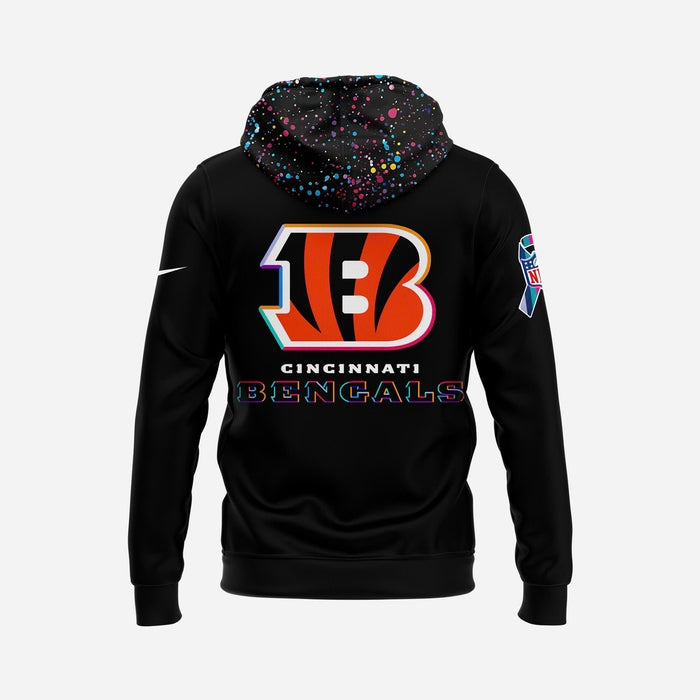 Cincinnati Bengals NFL Crucial Catch 2025 Hoodie Black