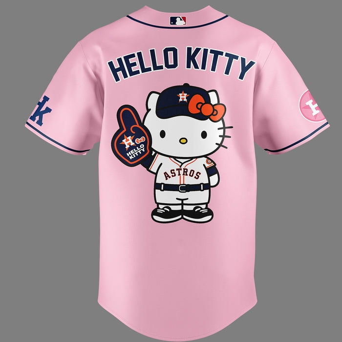 01.Hello Kitty Night x Houston Astros limited edition 2025 Jersey