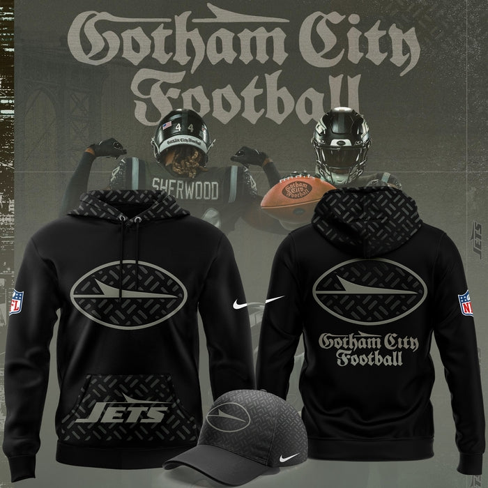 New York Jets 2025 Rivalries “Gotham City Football” Hoodie