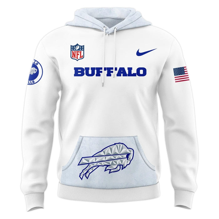 Buffalo Bills White Rivalries uniforms Hoodie 2025