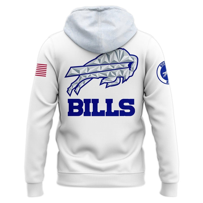 Buffalo Bills White Rivalries uniforms Hoodie 2025