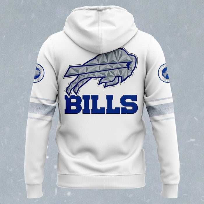 Buffalo Bills White Rivalries uniforms Limited Edition Hoodie 2025 (V2)