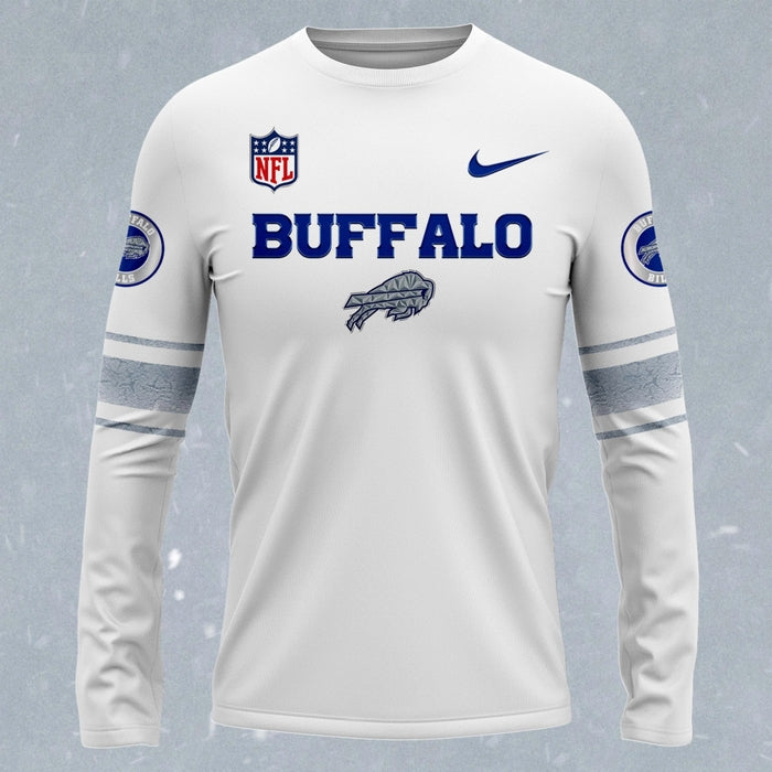 Buffalo Bills White Rivalries uniforms long sleeve shirt 2025