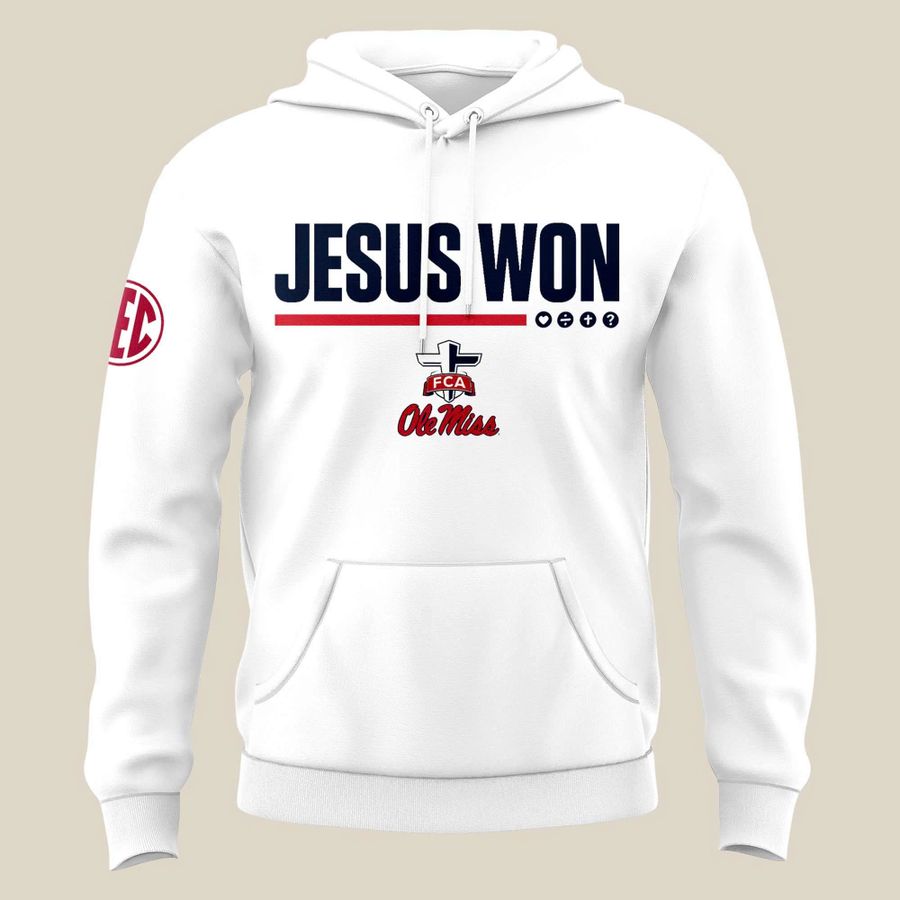 Ole Miss football "Jesus Won" Hoodie
