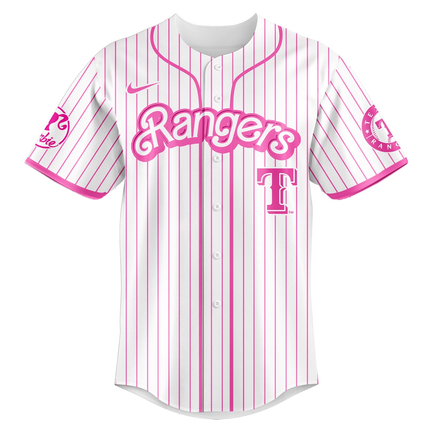 . Texas Rangers MLB x Barbie Night Game Limited Edition Jersey 2025 v1