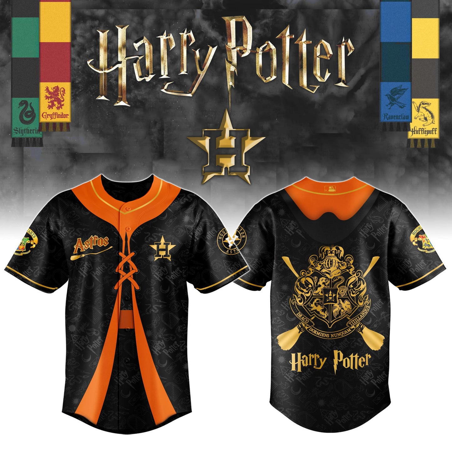Houston Astros MLB x Harry Potter Night Jersey Limited Edition | FQ39