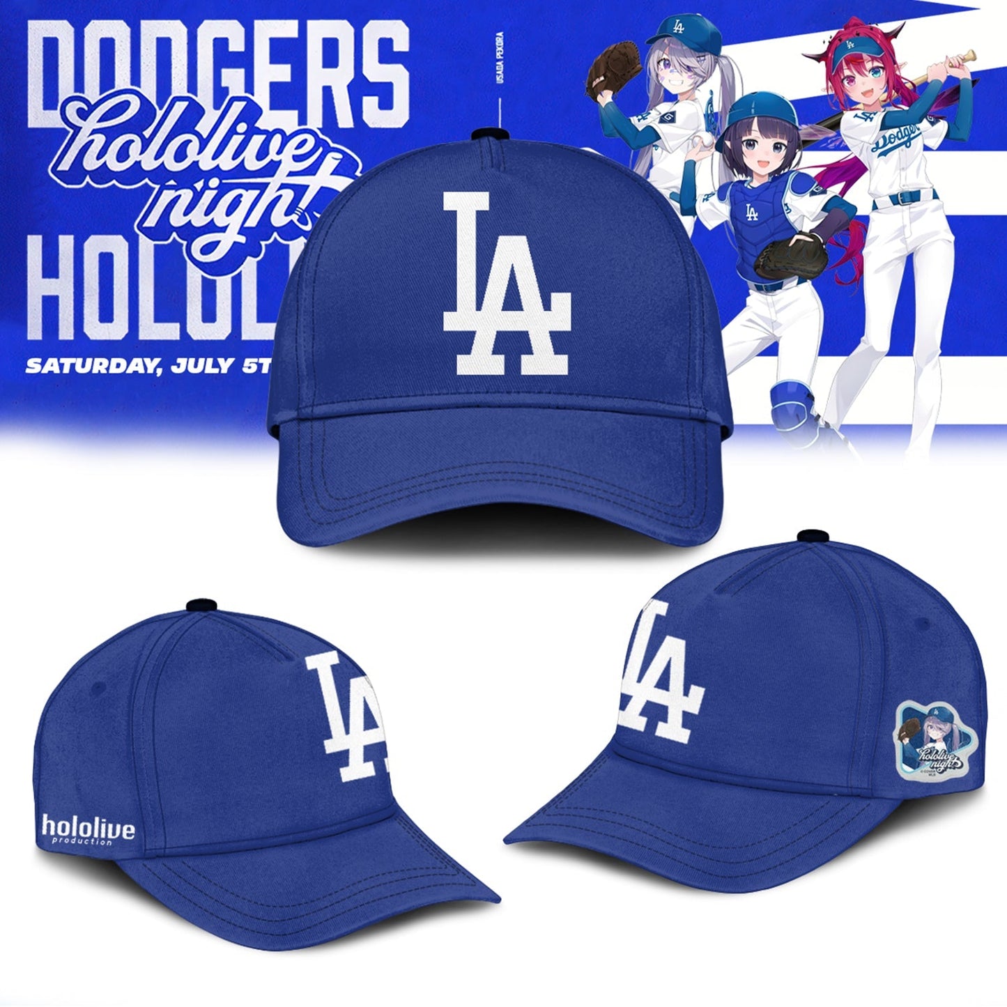 Los Angeles Dodgers Baseball Jersey - Hololive Night Biboo Jersey 2025