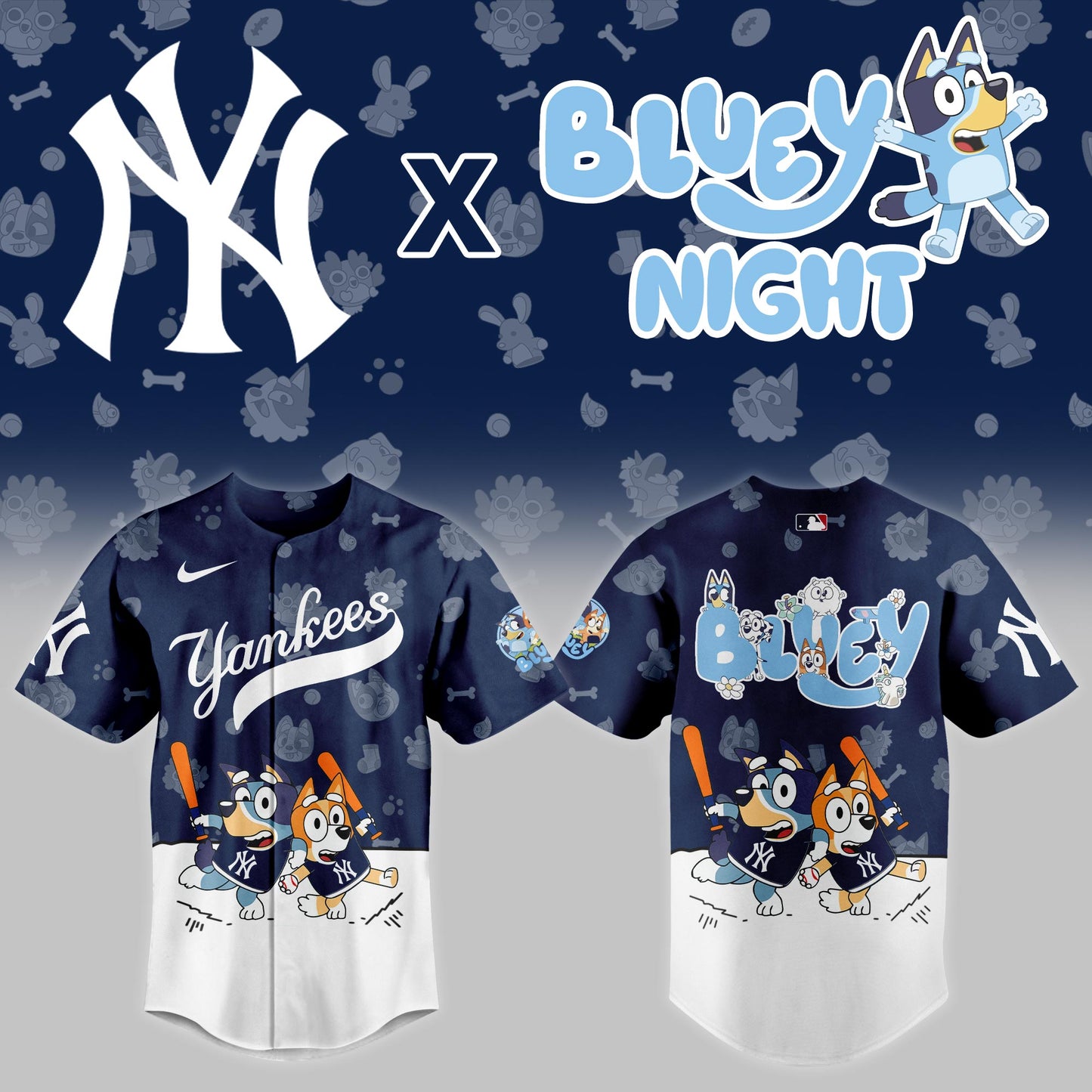 New York Yankees 2025 Bluey Theme Night Limited Jersey | SY43