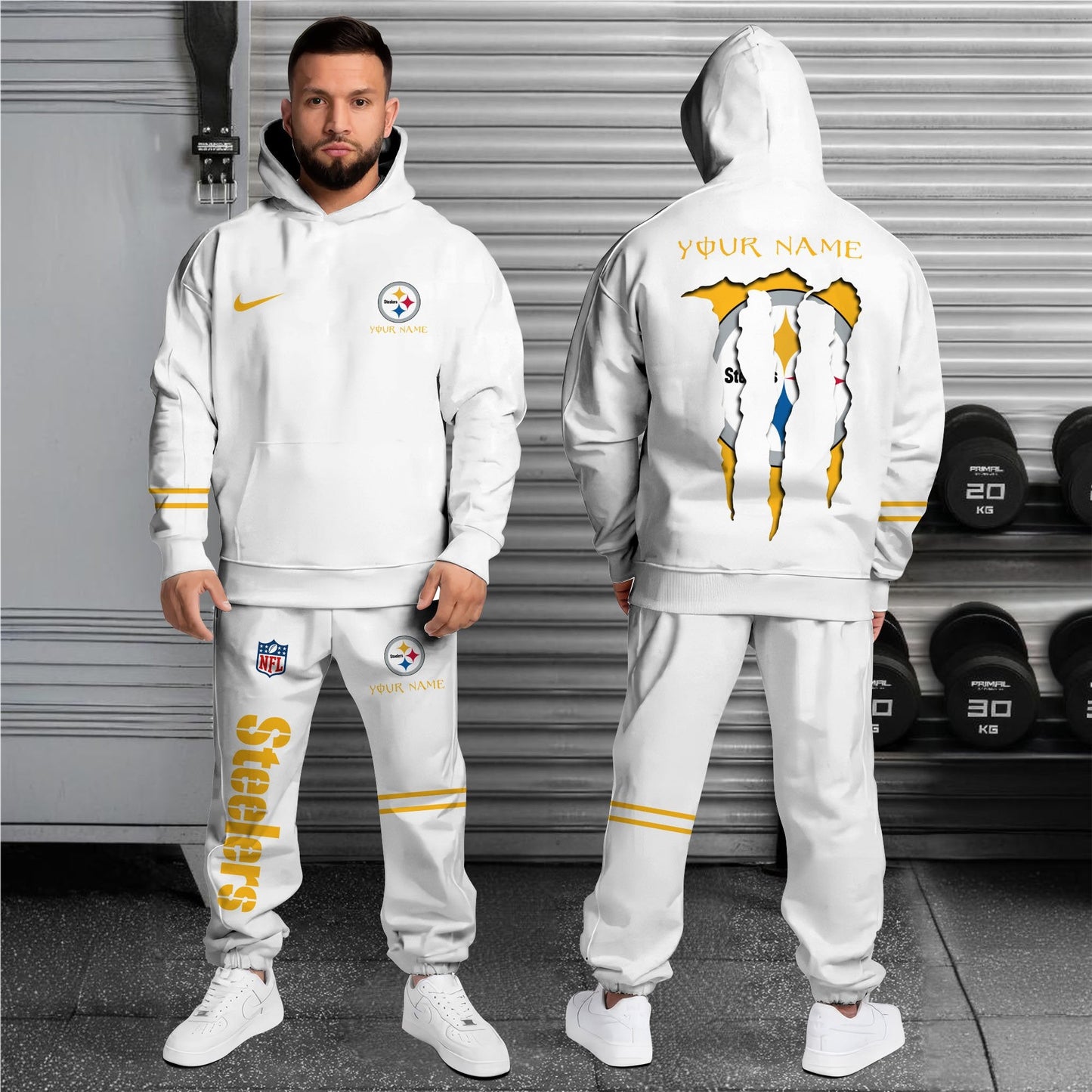 Pittsburgh Steelers Hoodie Sweatpants Set,Custom Hoodie,Sport Hoodie Sweatpants Set,Sport Gifts FOR Fan NP90