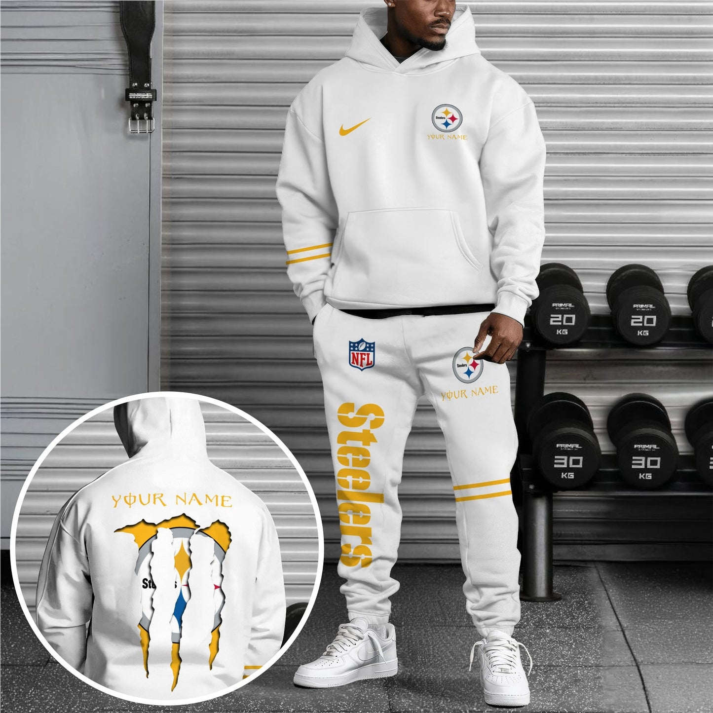 Pittsburgh Steelers Hoodie Sweatpants Set,Custom Hoodie,Sport Hoodie Sweatpants Set,Sport Gifts FOR Fan NP90