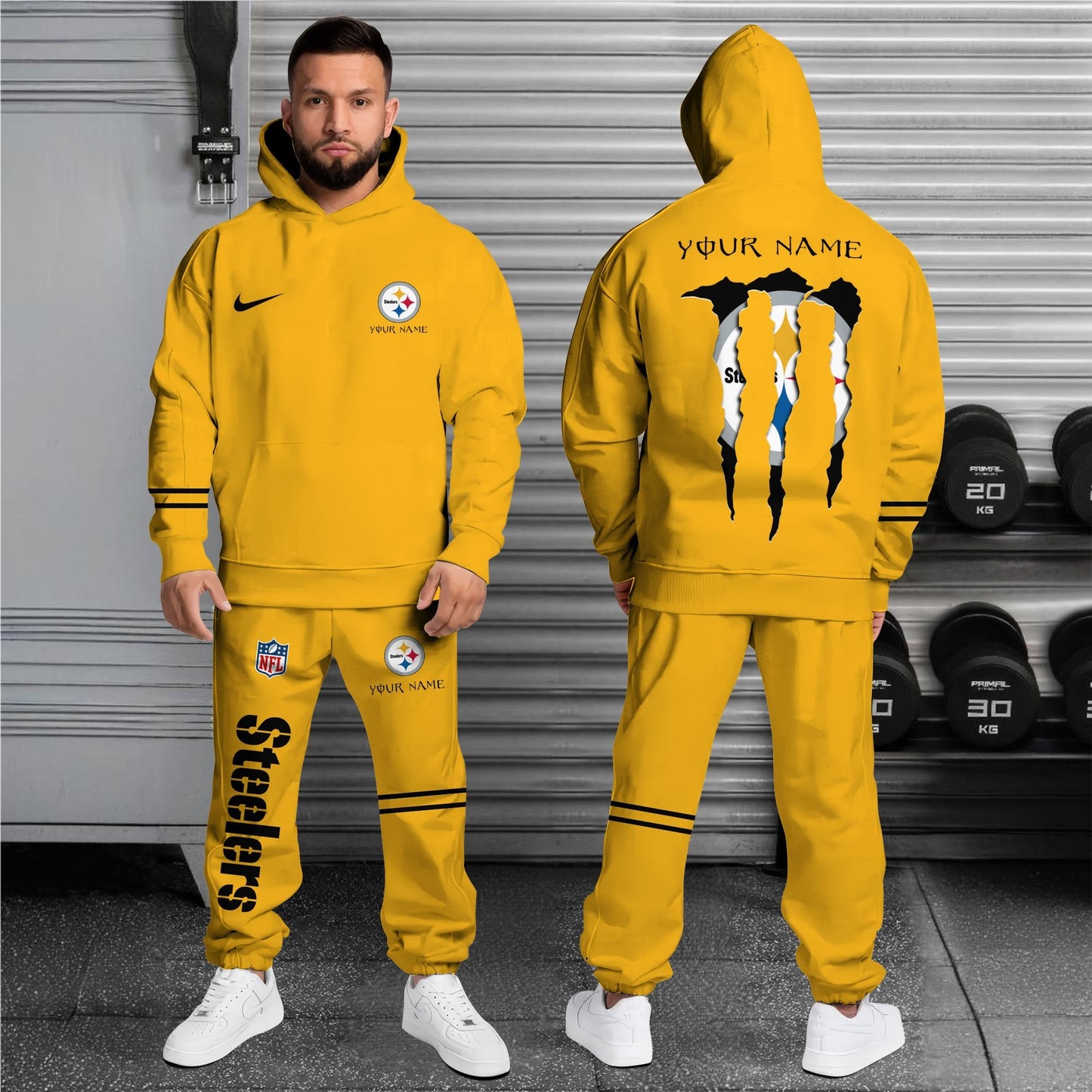 Pittsburgh Steelers Hoodie Sweatpants Set,Custom Hoodie,Sport Hoodie Sweatpants Set,Sport Gifts FOR Fan NP90