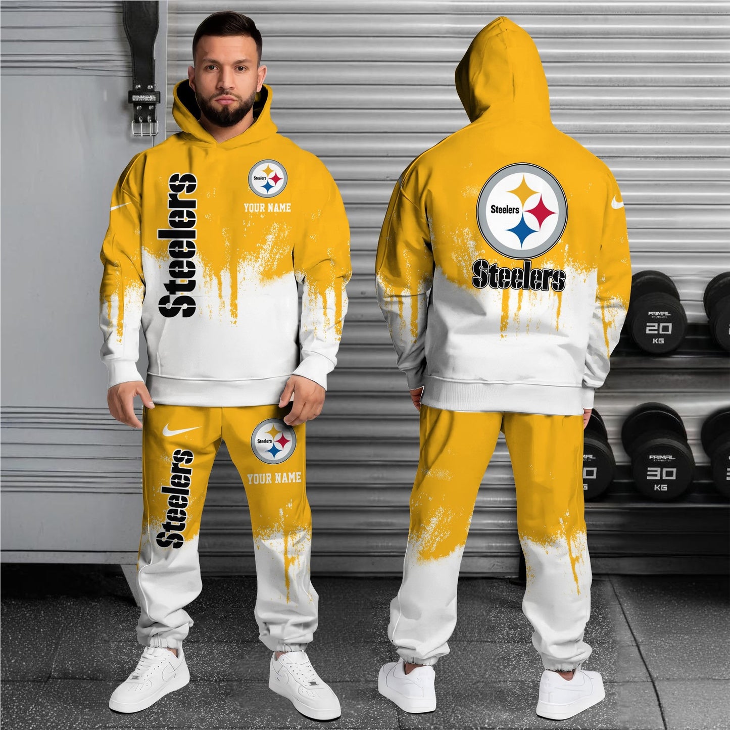 Pittsburgh Steelers Hoodie Sweatpants Set,Custom Hoodie,Sport Hoodie Sweatpants Set,Sport Gifts FOR Fan IT21