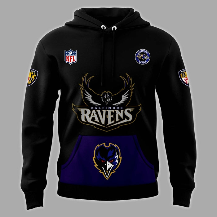 Baltimore Ravens 30th Season Virtual Limited Hoodie