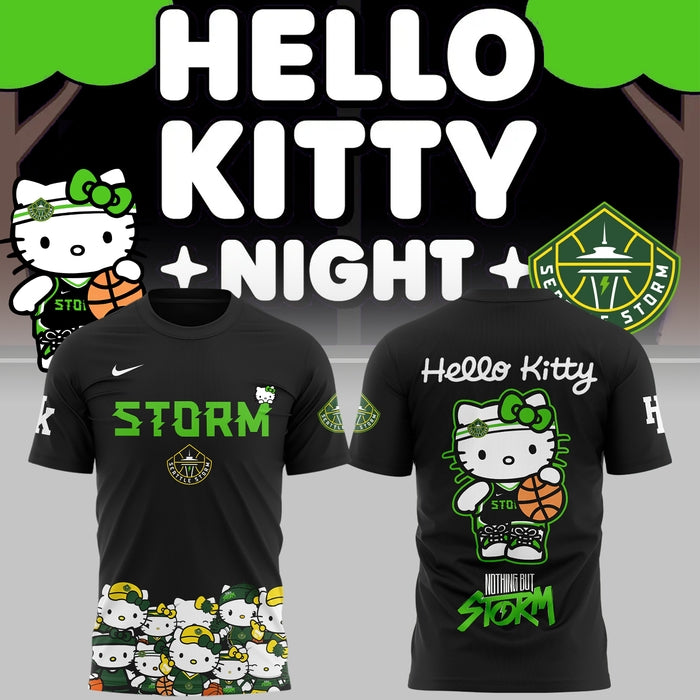 Special Edition Seattle Storm x Hello Kitty Basketball T-Shirt 2025