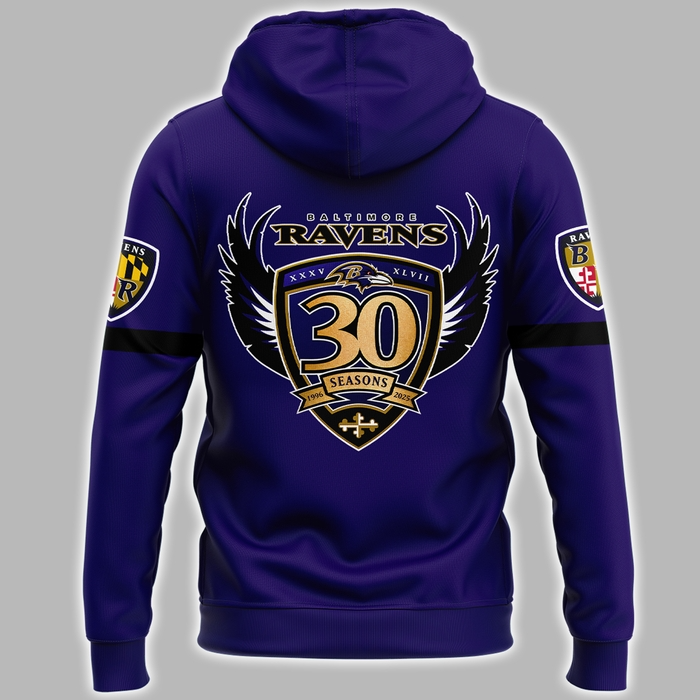 Ravens to Celebrate 30th NFL Season in 2025 Hoodie DDT CTND