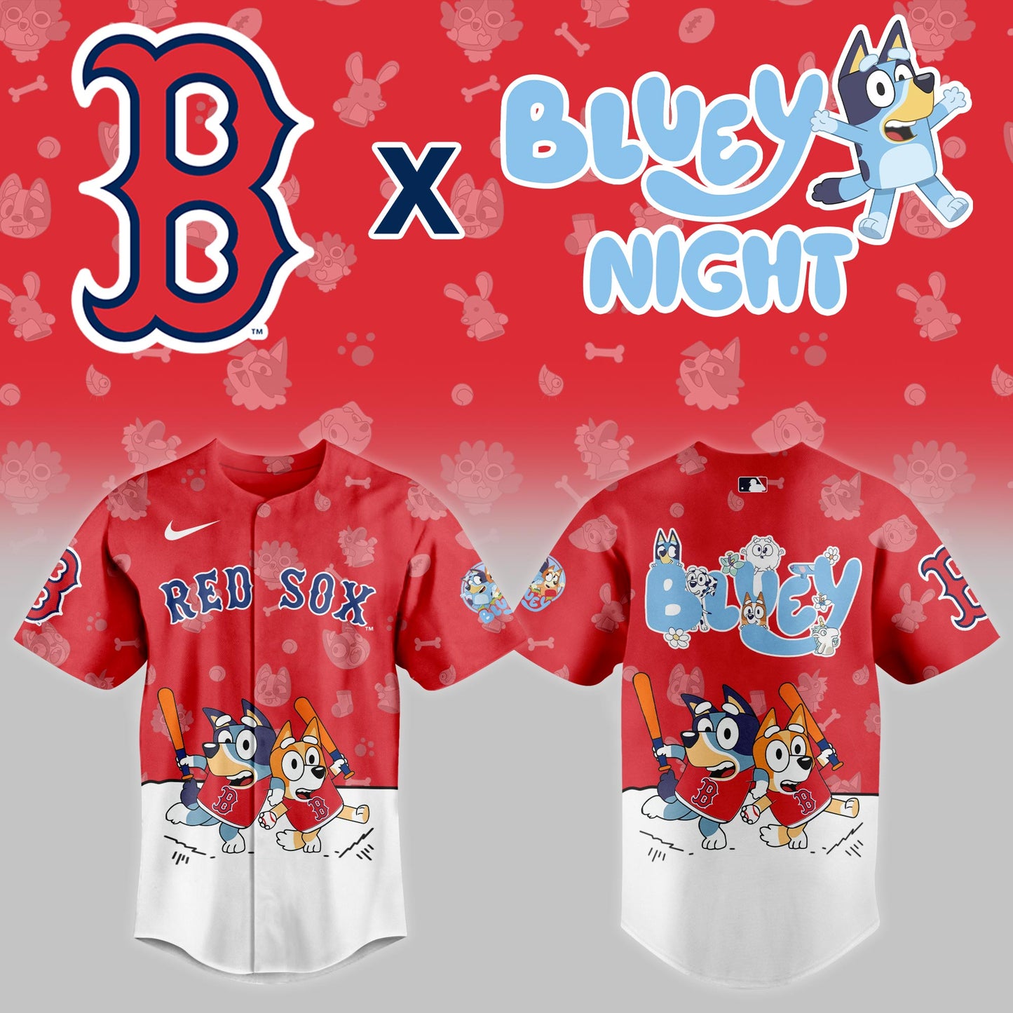 Boston Red Sox 2025 Bluey Night Limited Jersey | NY55