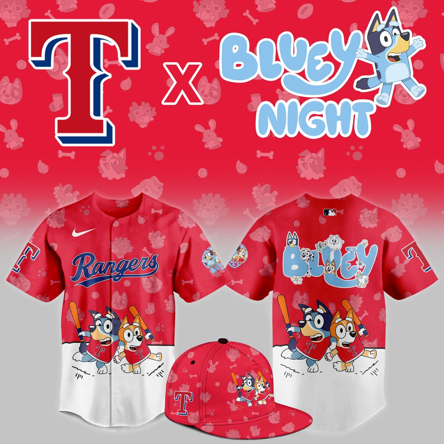 Texas Rangers 2025 Bluey Night Limited Jersey | YN24