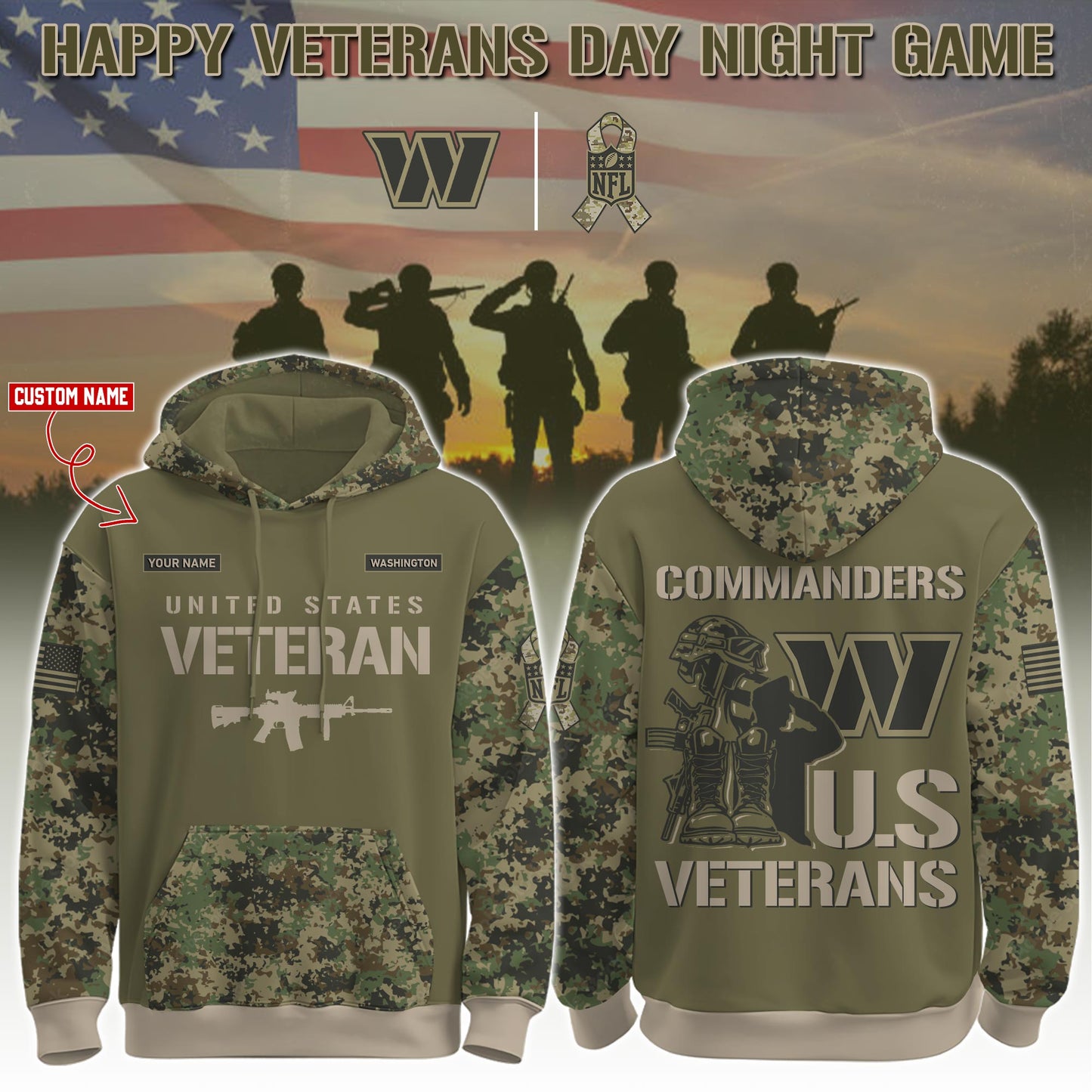 WAS-Veteran Day 2025 Hoodie Limited Edions