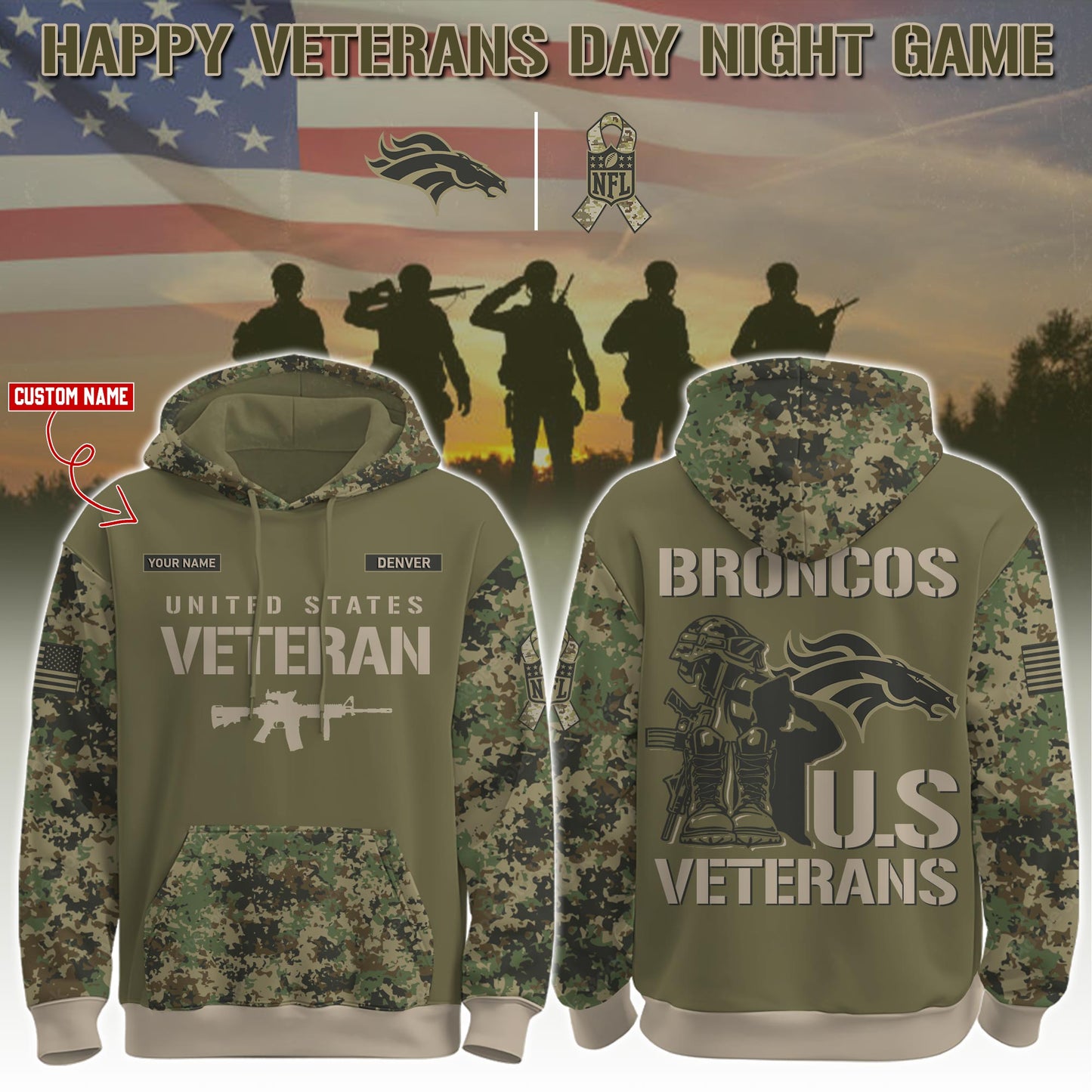 DEN-Veteran Day 2025 Hoodie Limited Edions