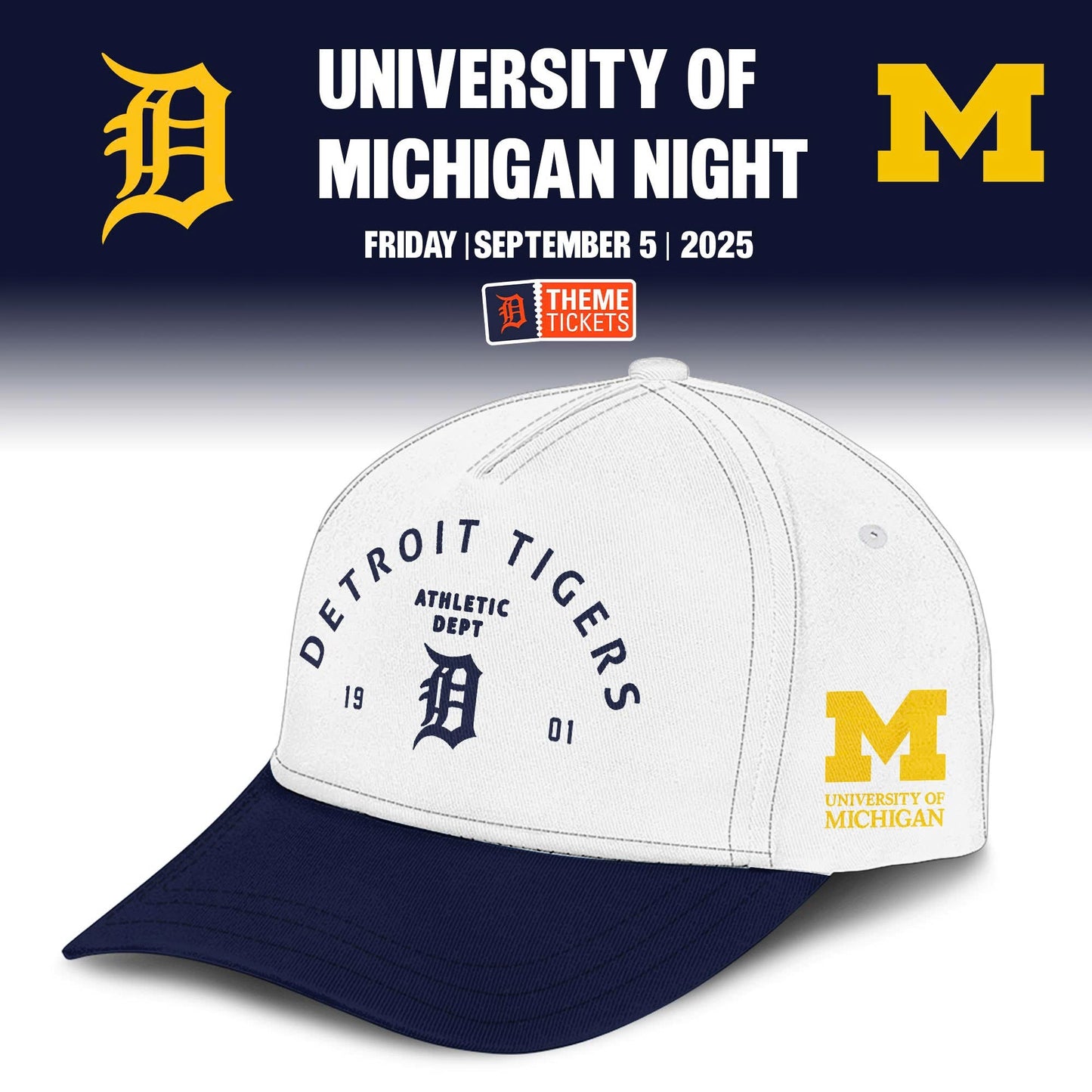 _ Detroit Tigers x Michigan Wolverines Night Game Limited Edition Jersey 2025