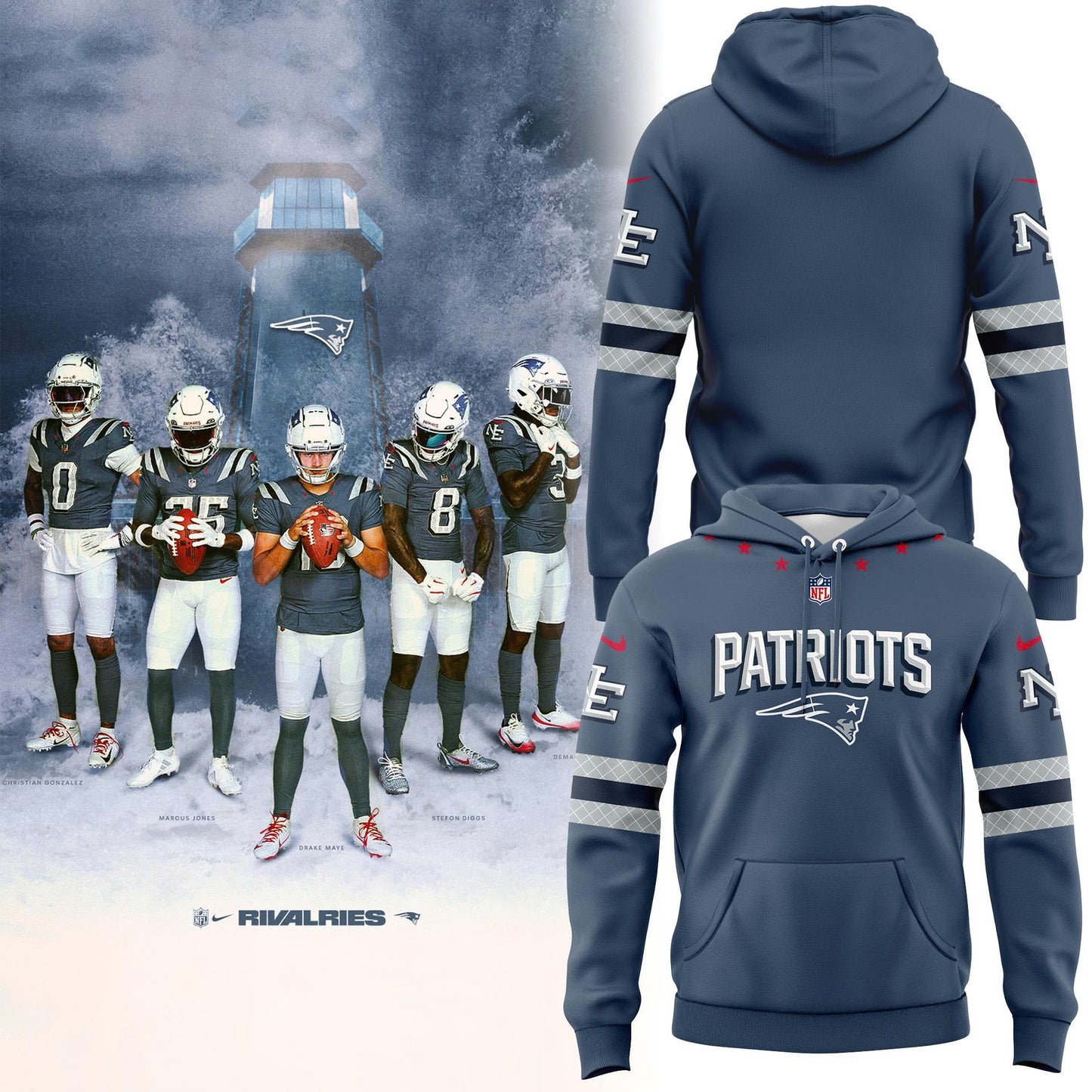 Limited edition New England Patriots hoodie For fans in 2025!