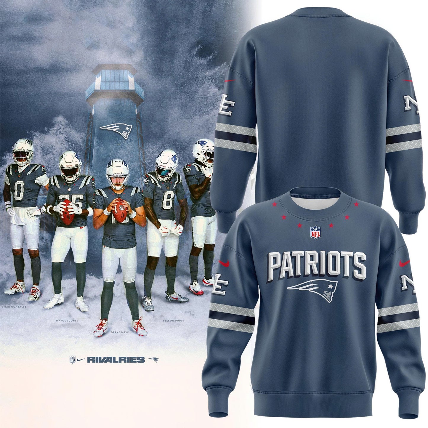 Limited edition New England Patriots Sweatshirt For fans in 2025!