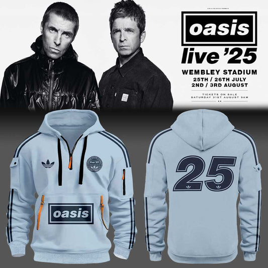 .Limited Edition Oasis “Live ’25” London (Wembley Stadium) 25 Hoodie