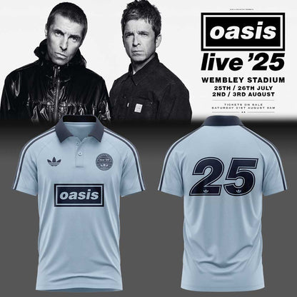 .Limited Edition Oasis “Live ’25” London (Wembley Stadium) 25 Raglan Polo