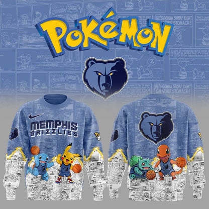 Memphis Grizzlies x Pokémon New Sweatshirt | YR48