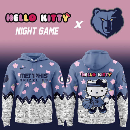 Memphis Grizzlies x Hello Kitty Night Game Hoodie | XD43