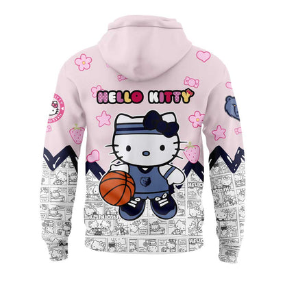 Memphis Grizzlies x Hello Kitty Night Game Pink Hoodie | WC79