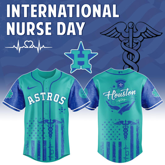 .  Houston Astros MLB x International Nurse Day Edition Jersey 2025