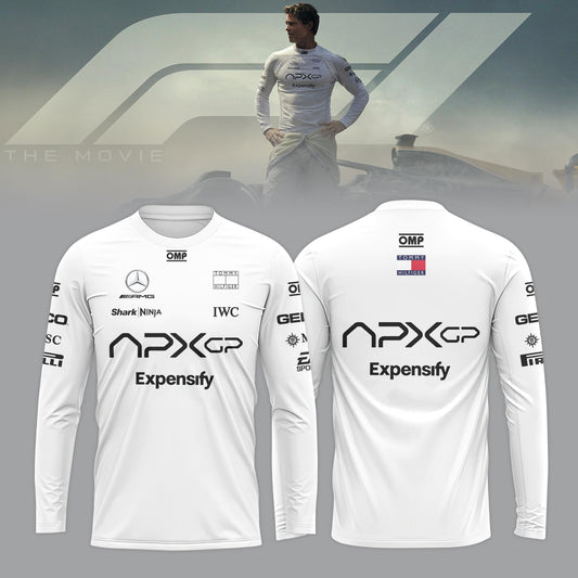 F1 The Movie 2025 APXGP “Brad Pitt” Long Sleeve Shirt