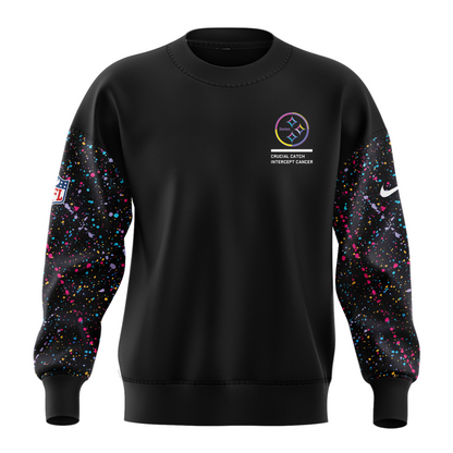 Men’s Black Pittsburgh Steelers 2025 Crucial Catch Club Pullover Sweatshirt
