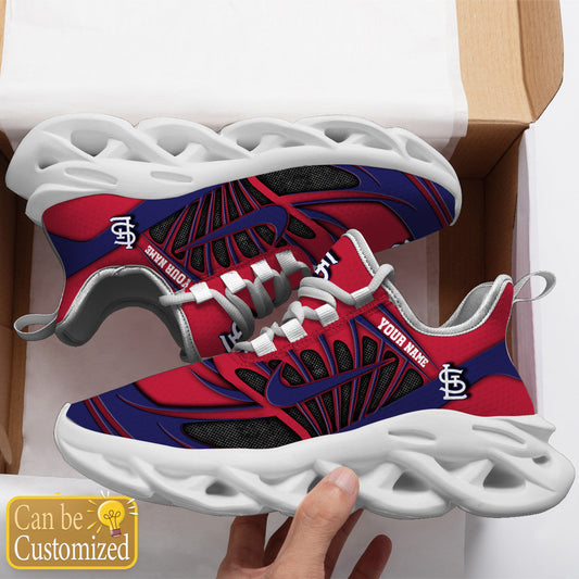 St. Louis Cardinals Max Soul Sneakers Personalized, MLB Personalized Limited Edition Shoes 2025 | RH12