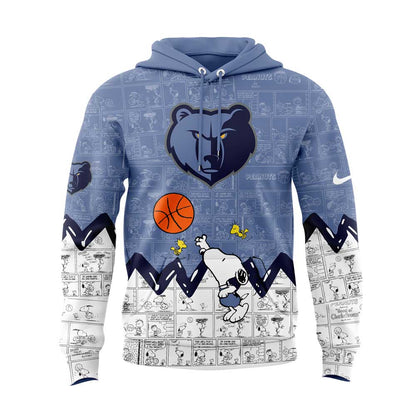 Memphis Grizzlies 75th Anniversary of Peanuts Hoodie | TF42