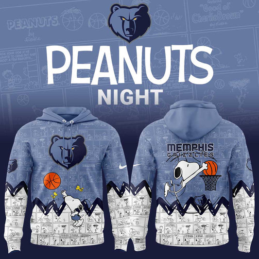 Memphis Grizzlies 75th Anniversary of Peanuts Hoodie | TF42