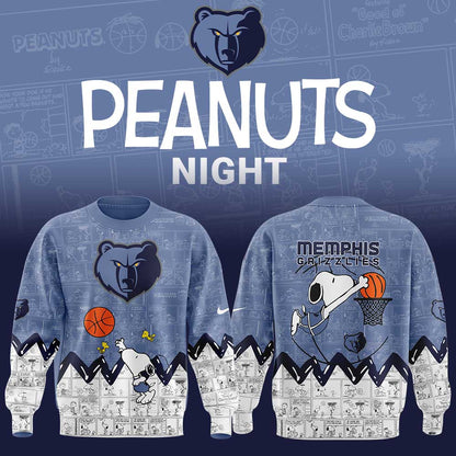 Memphis Grizzlies 75th Anniversary of Peanuts Sweatshirt | QR90