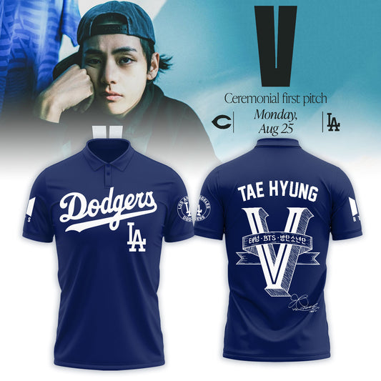 LA Dodgers x V BTS Limited Edition Polo-5