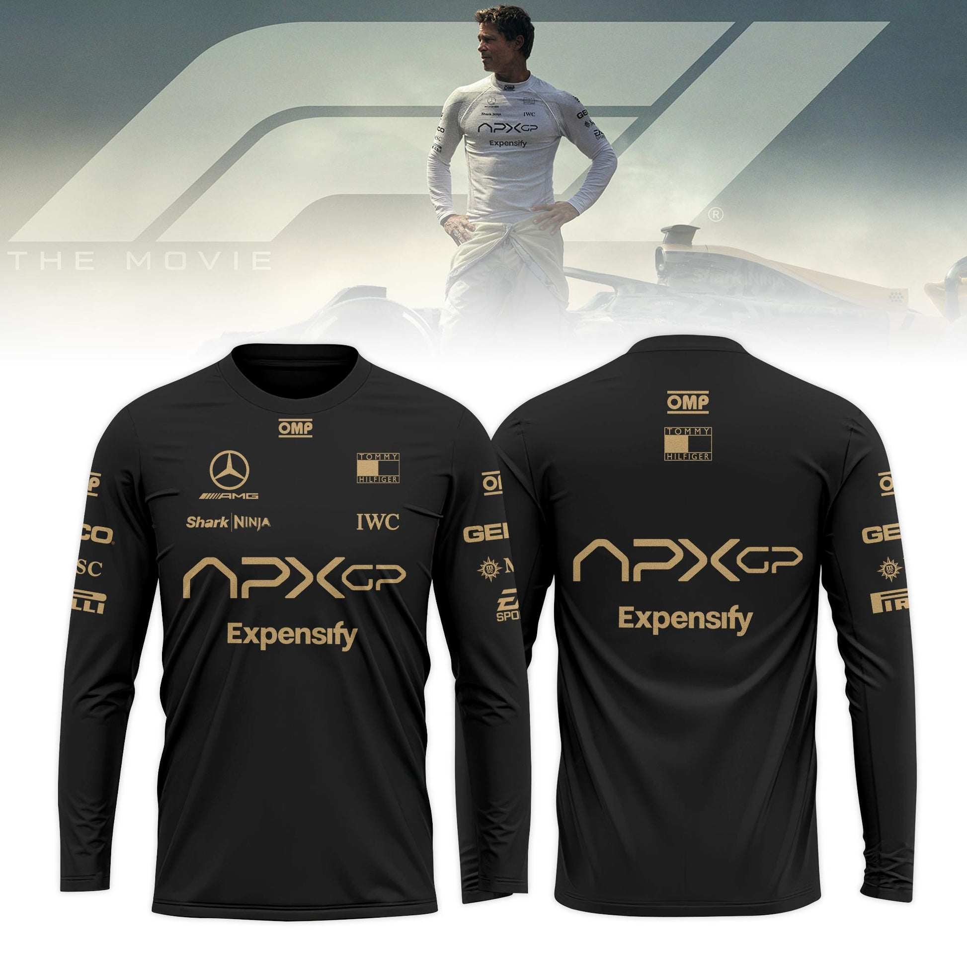 F1 The Movie 2025 APXGP “Brad Pitt” Long Sleeve Shirt