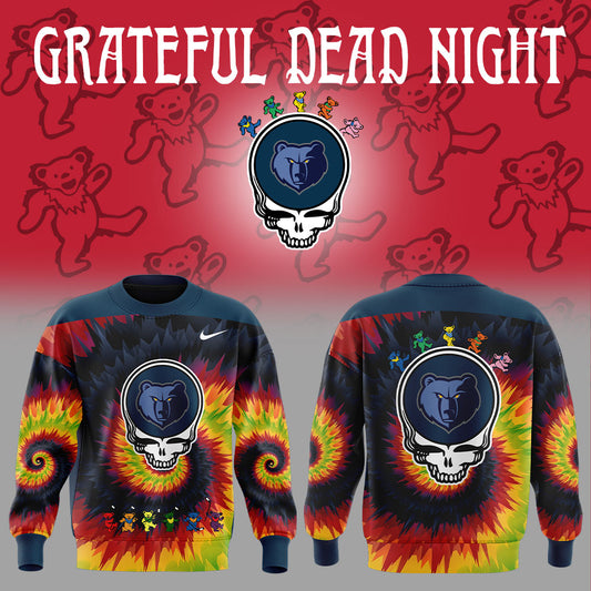 Memphis Grizzlies Grateful Dead Night Sweatshirt | NI45