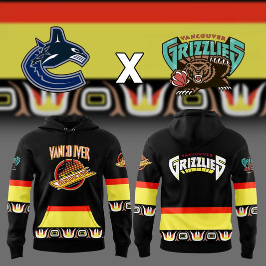 Limited Edition Grizzlie x Vancouver Canucks V4 Hoodie | LJ40