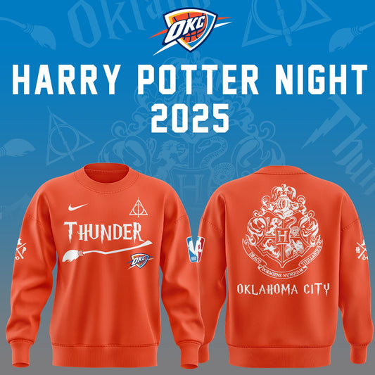 Special New Oklahoma City Thunder x Harry Potter Night Sweatshirt 2025